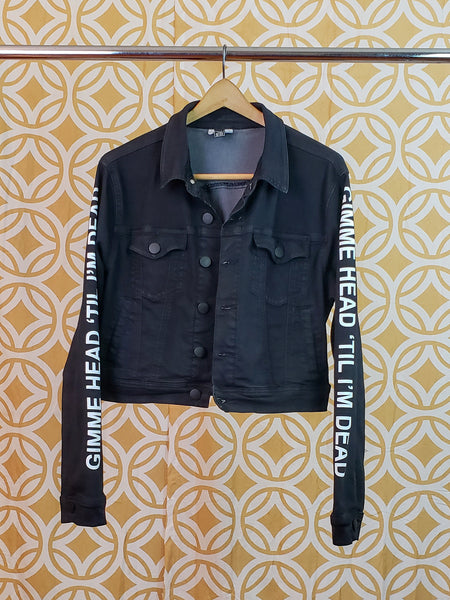 "HEAD TIL I'M DEAD" BLACK JACKET